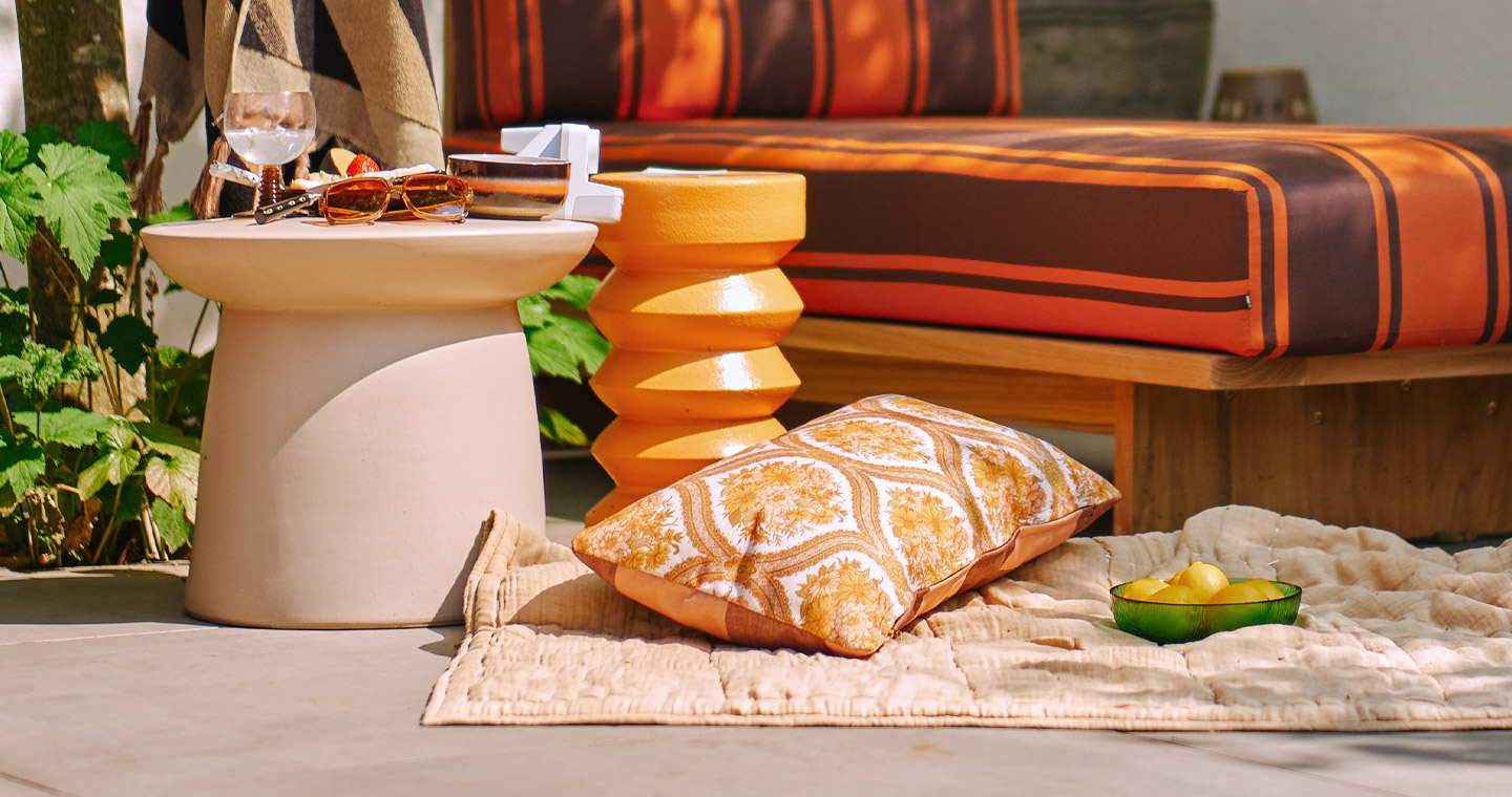 Stoneware Side Table