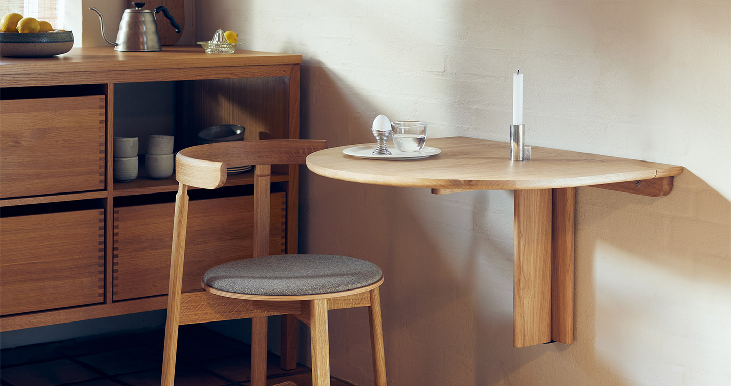 Trefoil Folding Wall Table