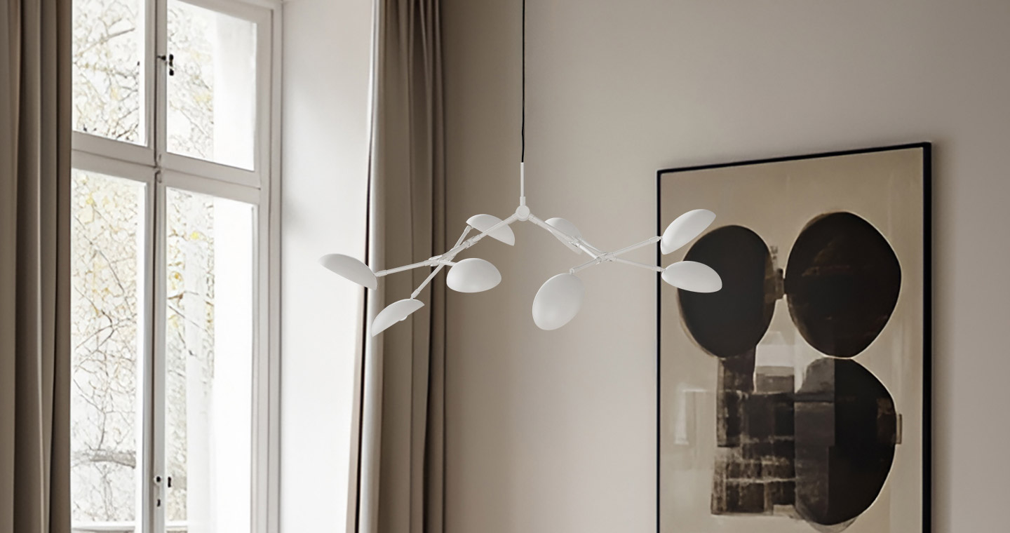 Drop Chandelier - Mini - White (5m)