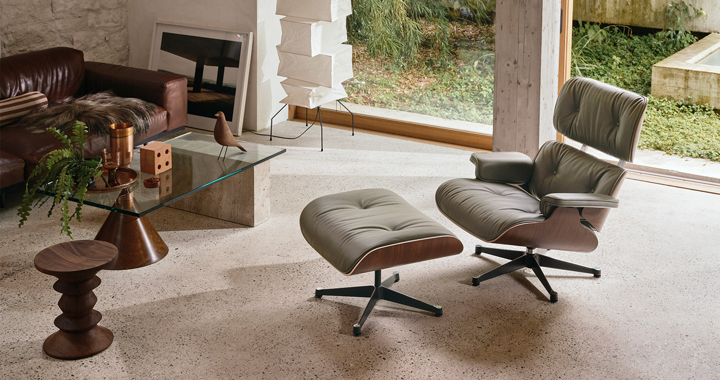 Eames Lounge Chair & Ottoman - Dark Walnut