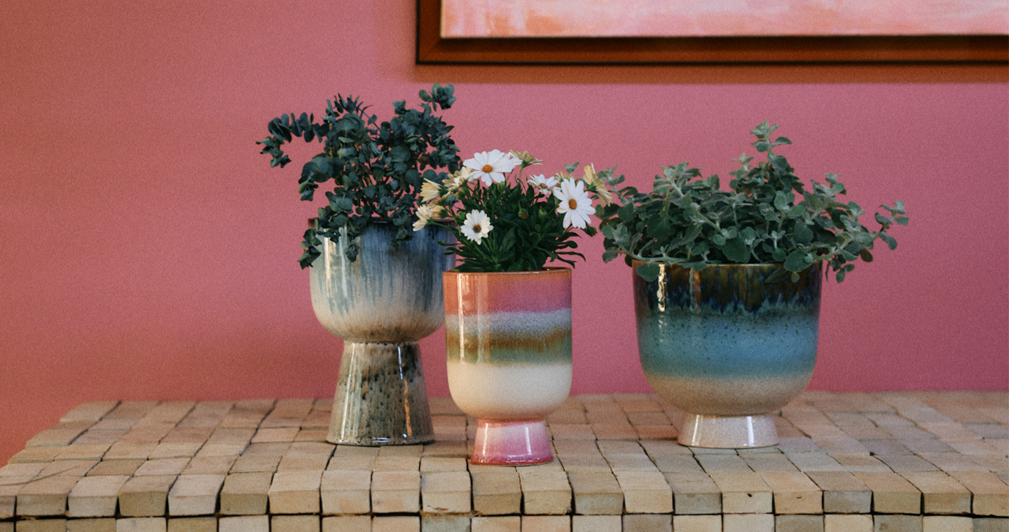 Retro Flower Pot - Small