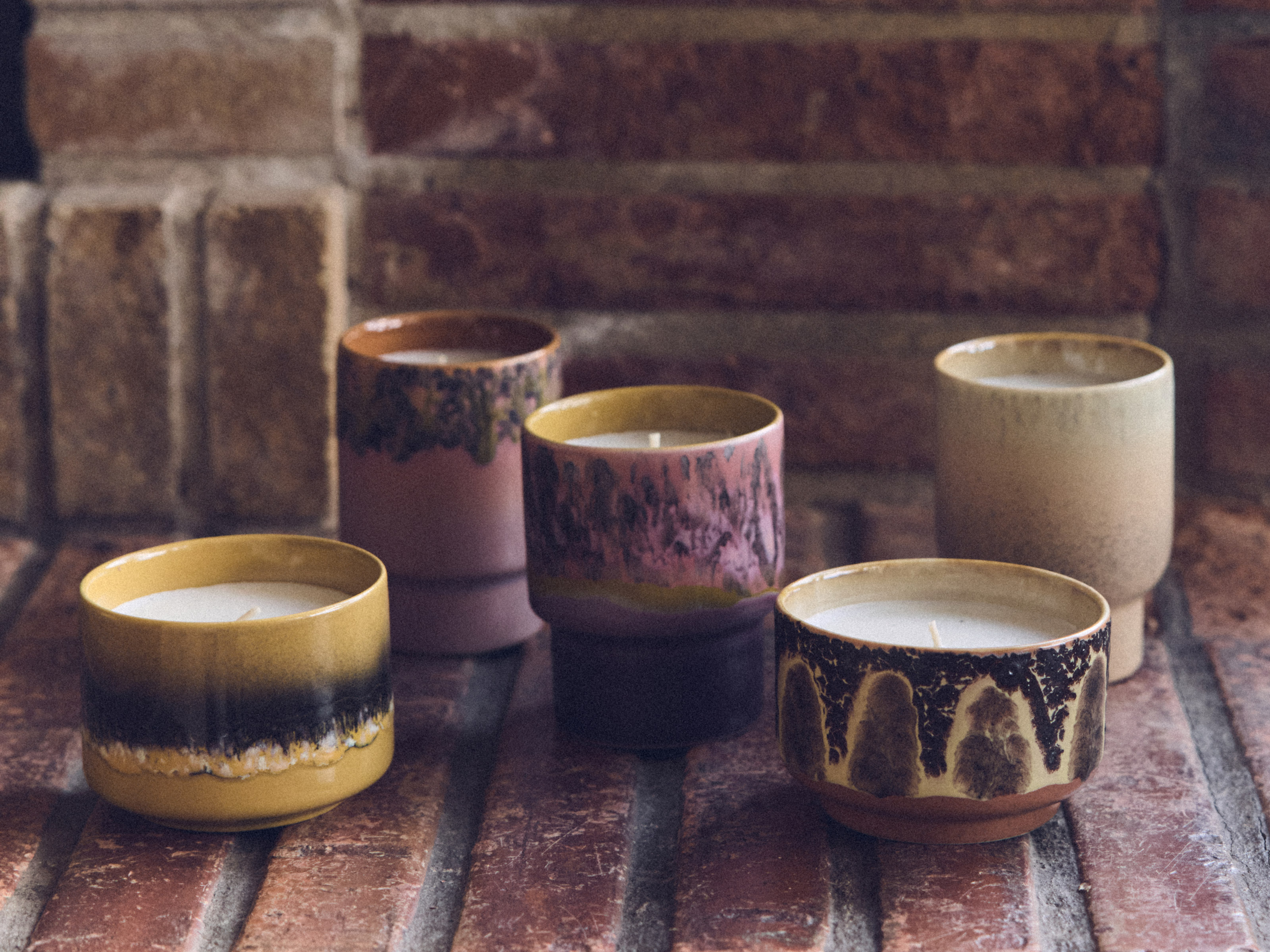 70s Ceramics: Small Scented Candle - Kyoto