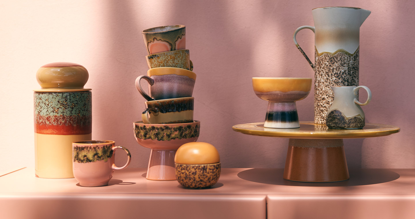 70s Ceramics: Cafe Mugs - Cape - Set of 4