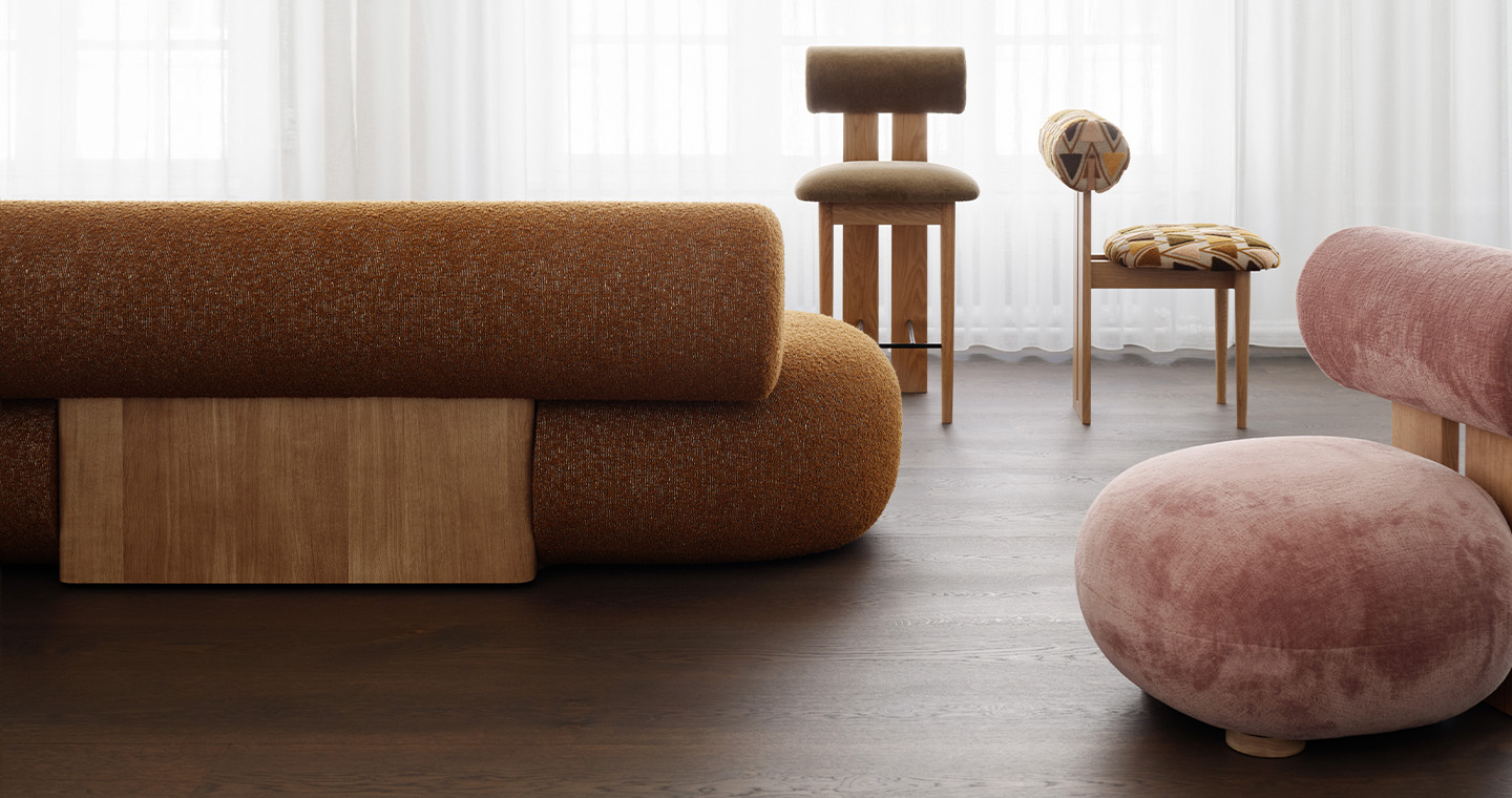 Hippo Sofa - Wood