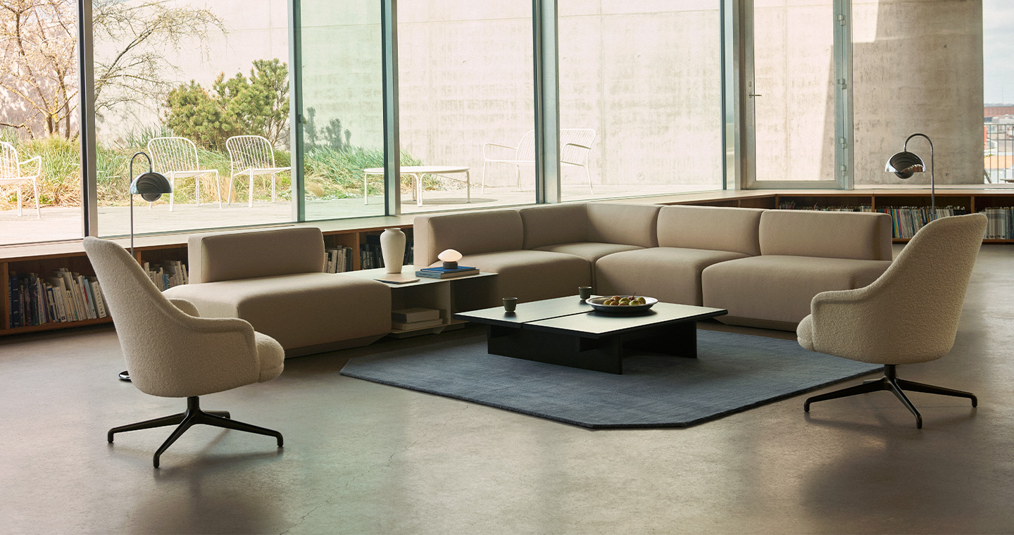 HW139 Rely Lounge Chair - Swivel Base