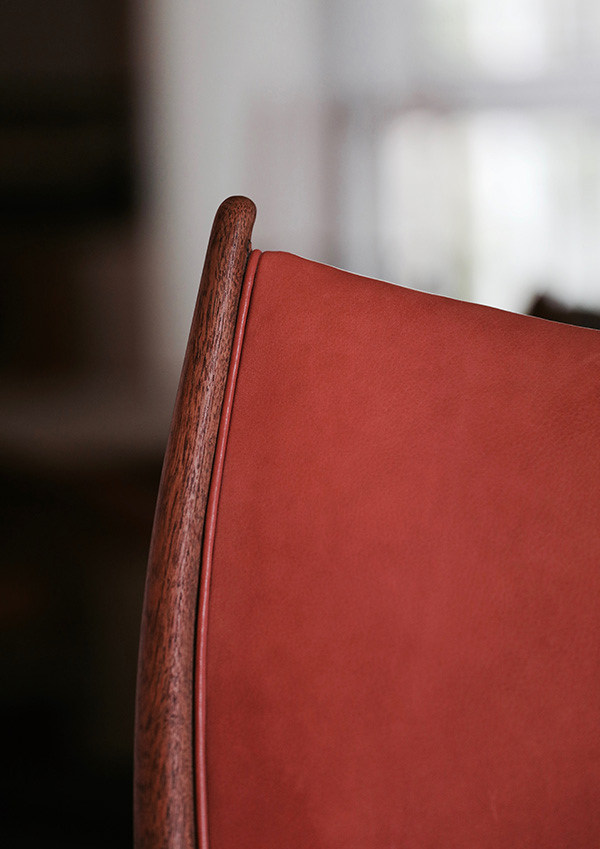 Close up of the House of Finn Juhl Chieftain Chair