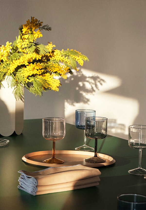 Selection of HAY Tint Wine Glasses