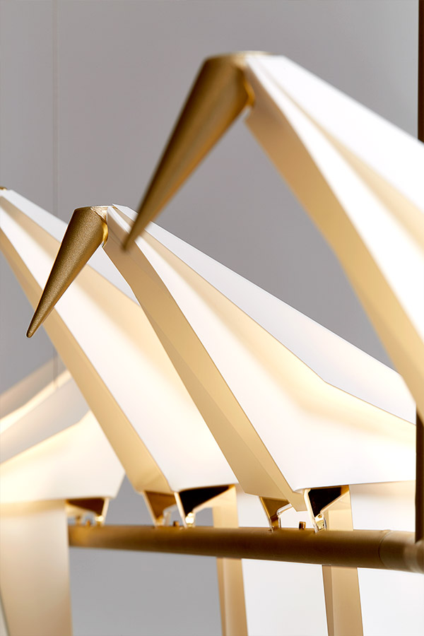 Close up of the Perch Light, designed by Umut Yamac for Moooi