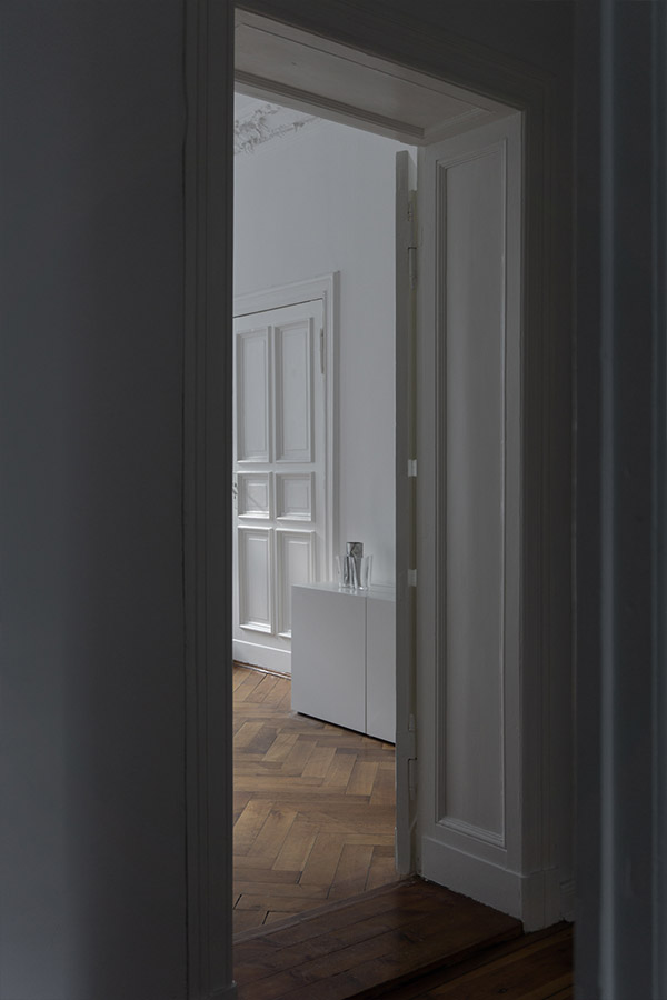 Looking through a doorway