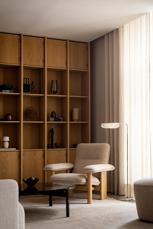 A new lounge chair and floor lamp from MENU
