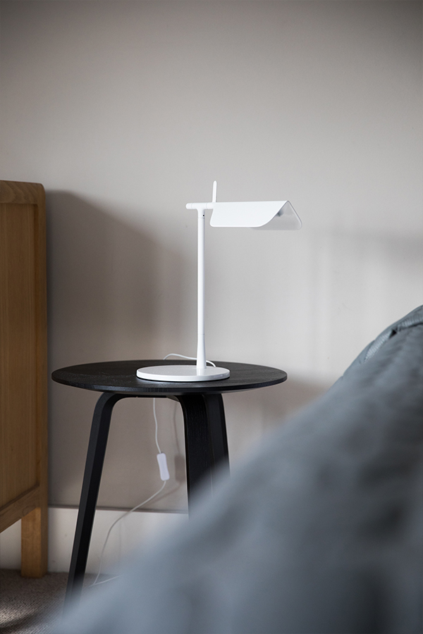 The Flos Tab Table Lamps are used at the bedside