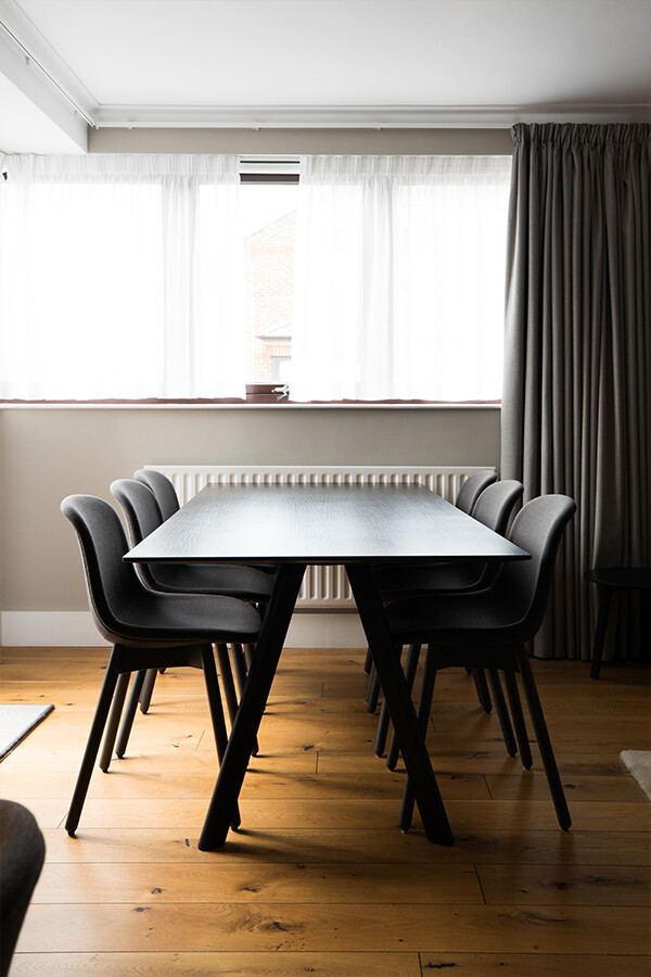 Hay Neu Chairs and Table inside Monarch House Apartments