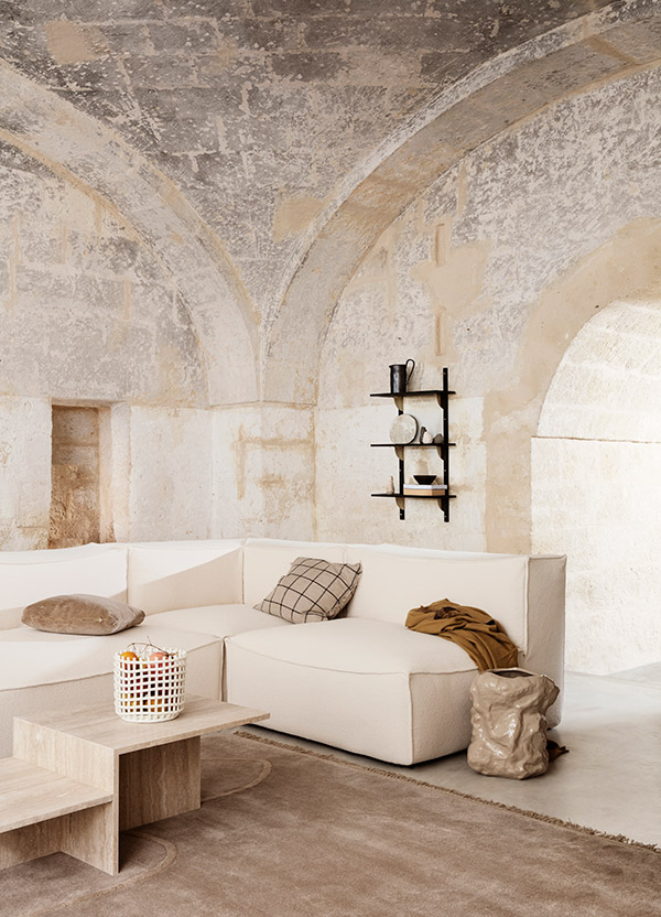 Ferm Living Catena corner sofa in a neutral living room