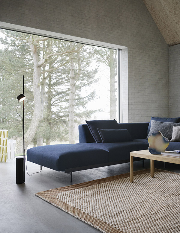 Navy blue Muuto In Situ sofa