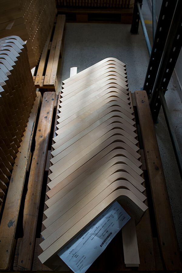 Finished L-legs stacked up