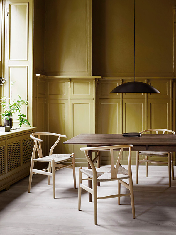 Carl Hansen CH24 Chair with black painted frame