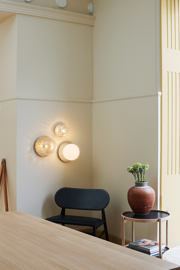 Nuura Liila wall lights inside the Brdr. Kruger showroom