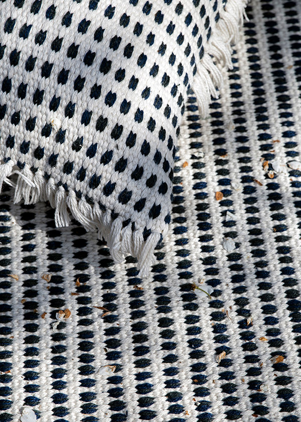 A close up of the Ferm Living Way Rug