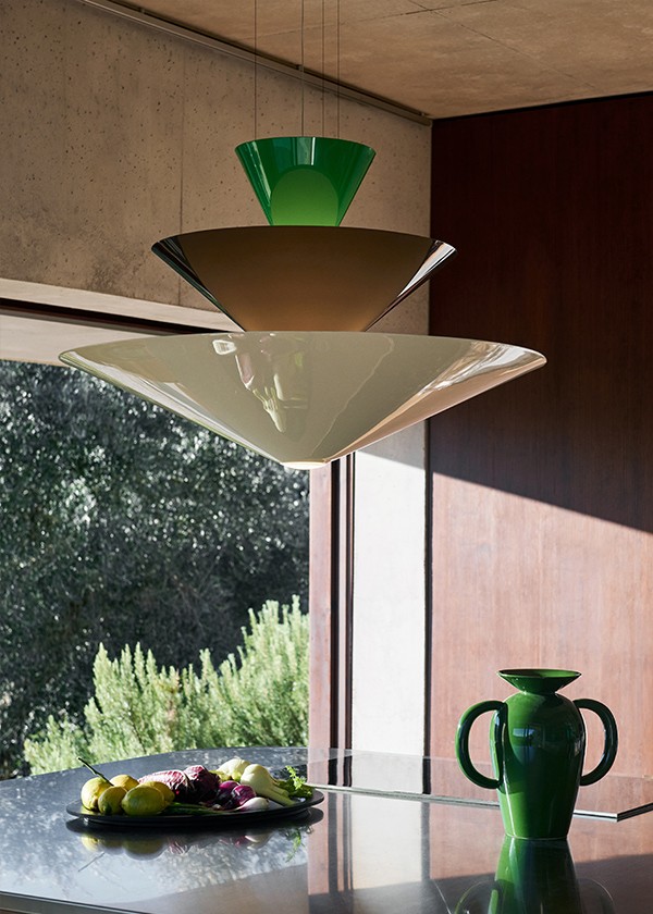 Green &Tradition Gio Chandelier in a Kitchen setting