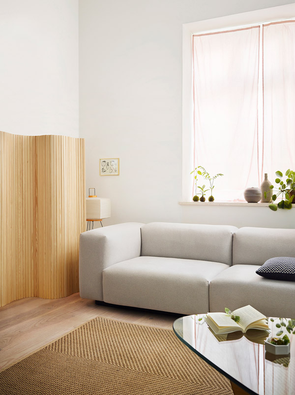 Vitra Soft Modular sofa in neutral living room