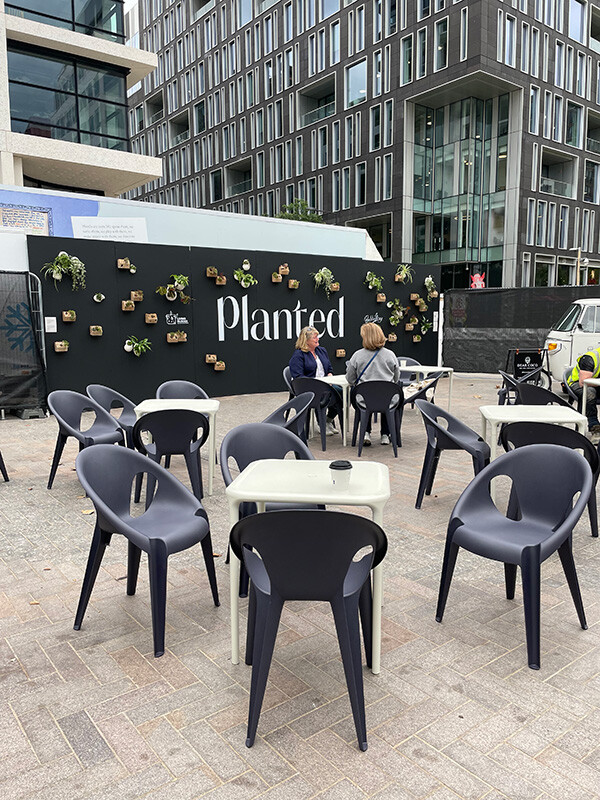 Magis bell chairs outside at the Planted design fair