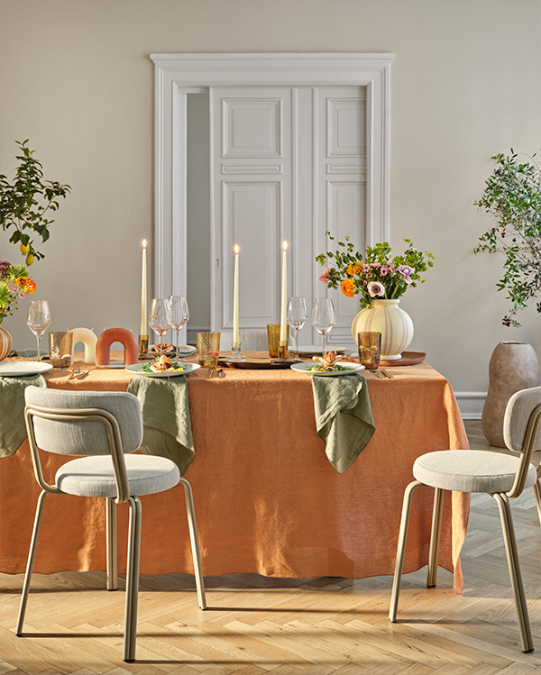 Broste Copenhagen Nordic Sand Dining Table setting