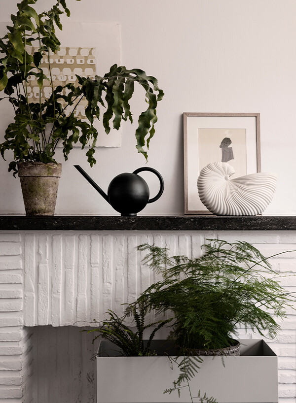 Biophillic design with ferm LIVING Plant Box and Shell Pot