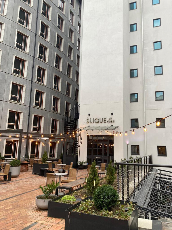 Entrace to Blique Hotel in Stockholm
