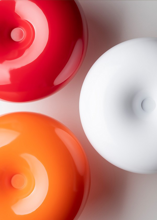 looking down on the Artemide Nessino colour options