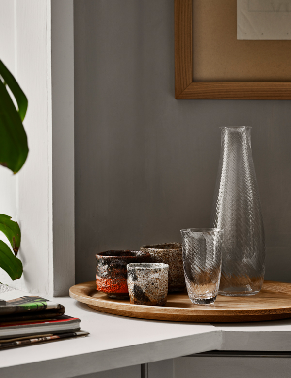 &Tradition Collect Carafe on a wooden tray