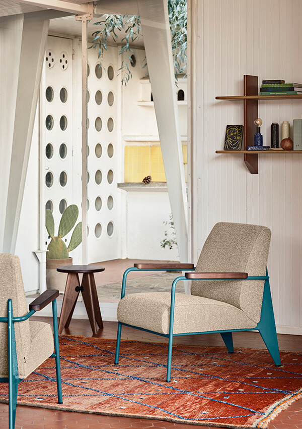 The Fauteuil de Salon Armchair finished in Nubia Bamboo Terra 04