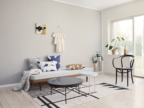 Ferm Living Kelim Rug Black Lines Large