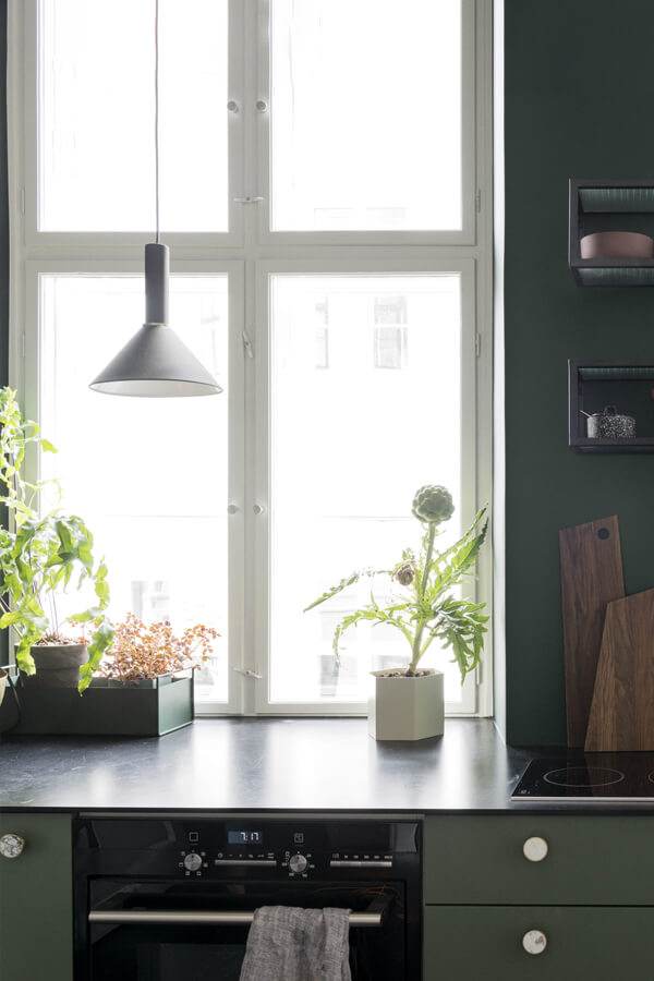 Ferm Living Plant Box Small in a kitchen