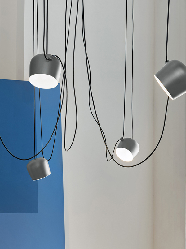 Cluster of Grey Flos AIM Suspension Lights
