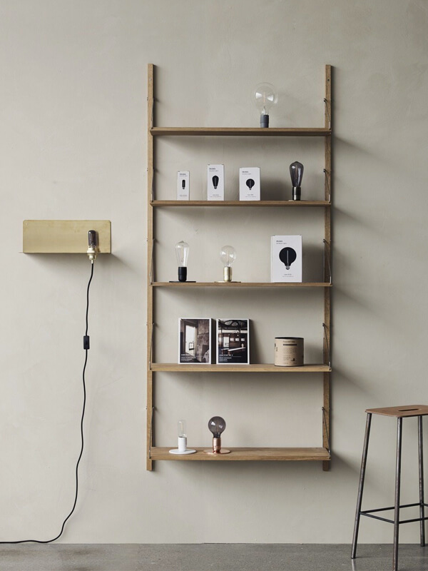 Frama 90 Degrees Wall Light and Shelving System