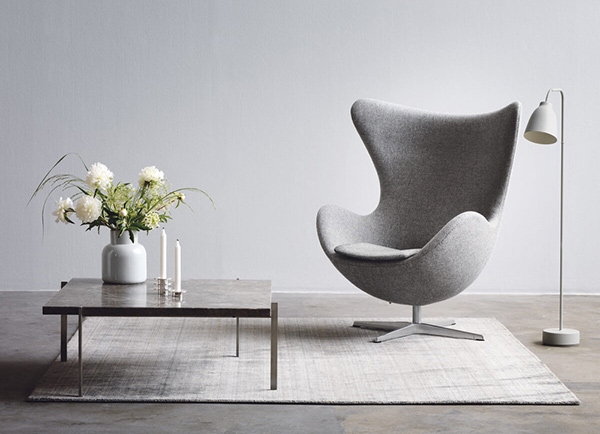 Fritz Hansen Egg Chair in Hallingdal fabric