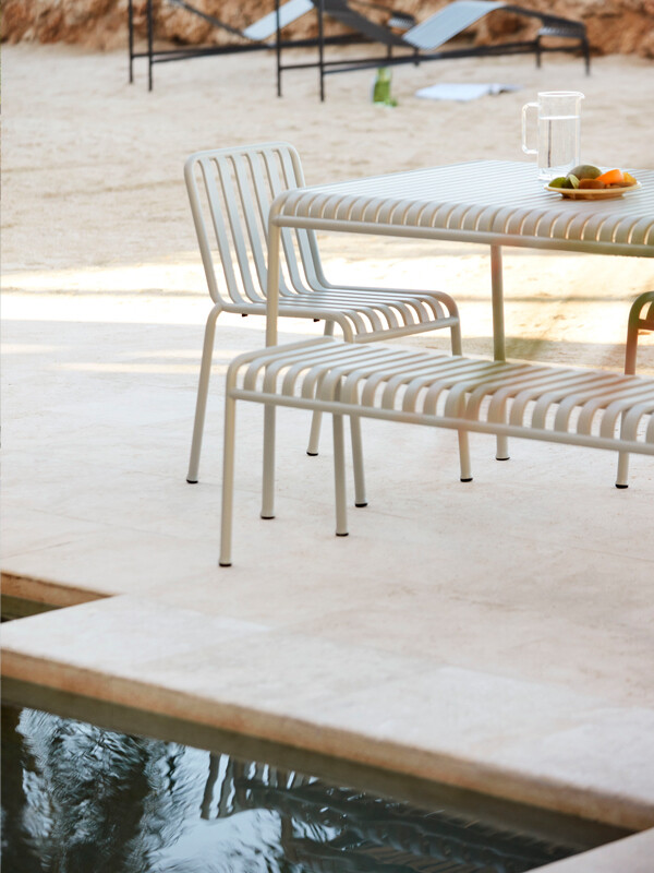 Hay Palissade Collection on a patio