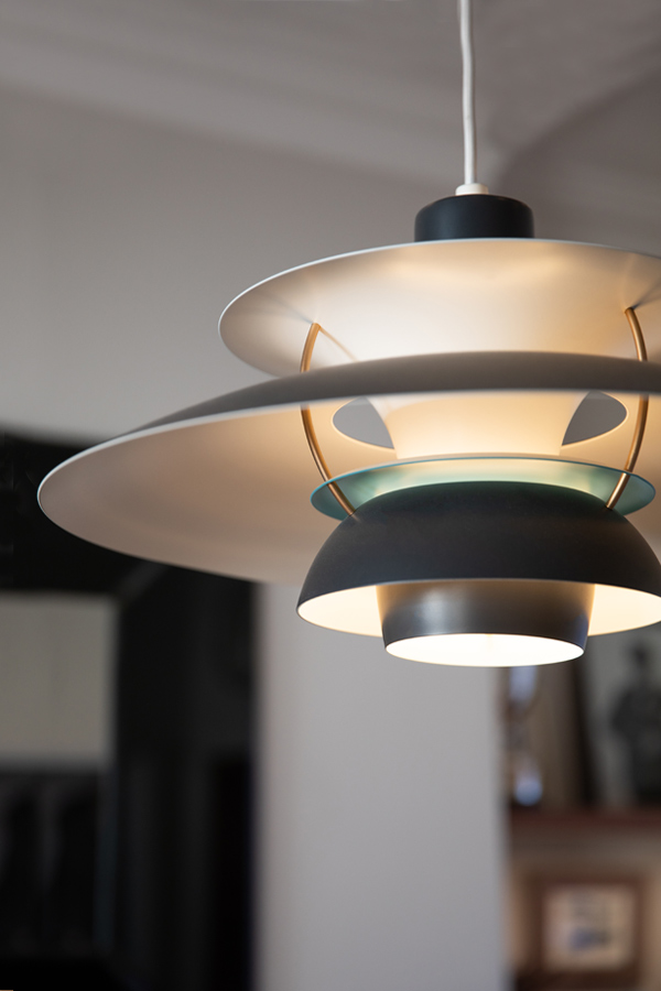 Detail of a Louis Poulsen PH5 Pendant