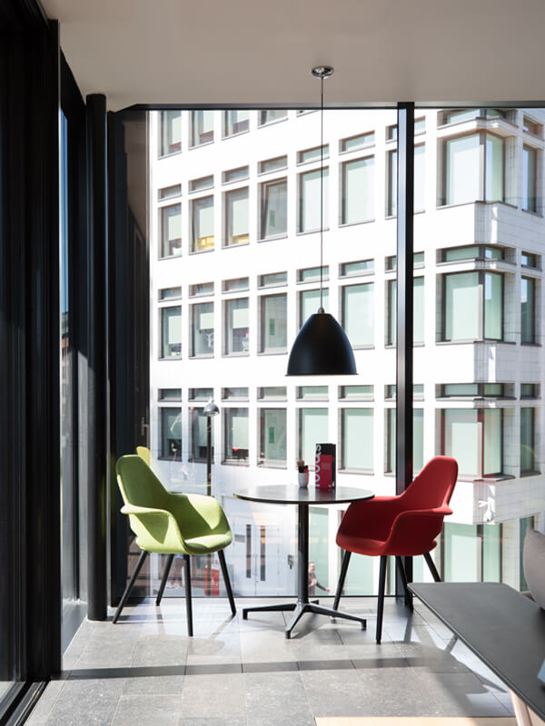 Vitra Organic Chair inside the citizenM Shoreditch