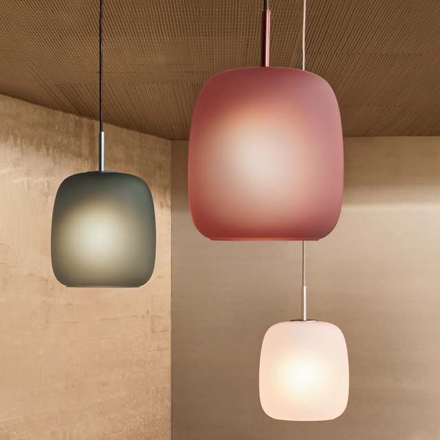 New to Nest - Fritz Hansen H350 Maluma Pendant Light in hanging cluster of 3 colours 