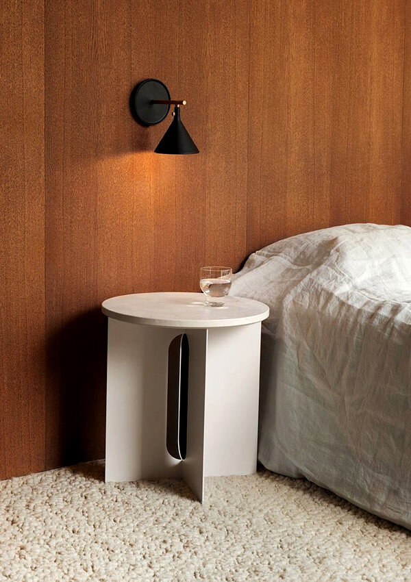 Audo Copenhagen Androgyne Side Table in a bedroom