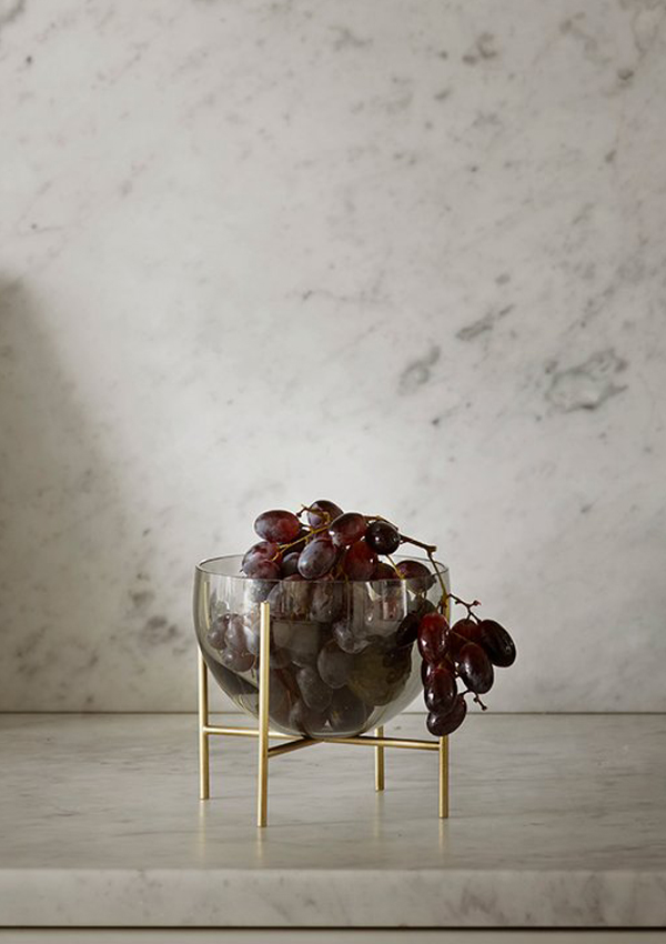 Audo Echasse Bowl filled with grapes