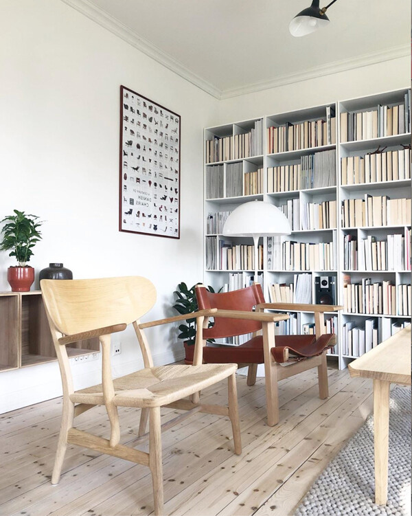 Classic Danish Designs in Mr Aardal's living room
