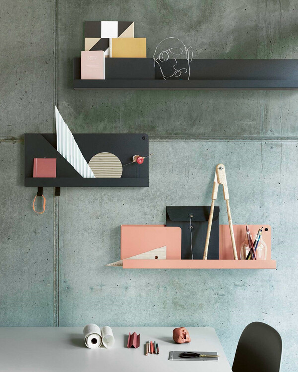 Muuto Folded Shelves Small in a Kitchen