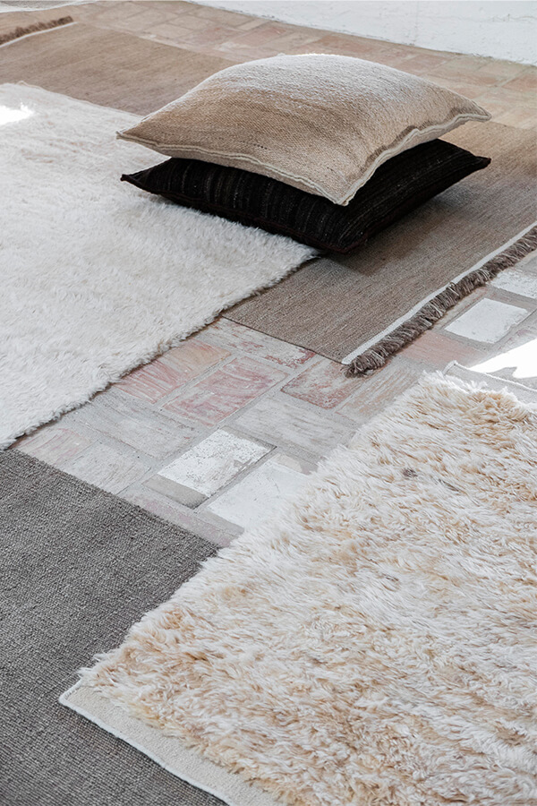A close up shot of the nanimarquina wellbeing rugs