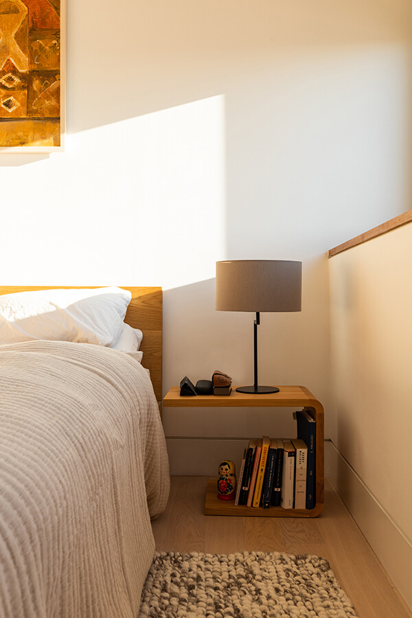 Zeitraum Waiter Side Table by a bedside