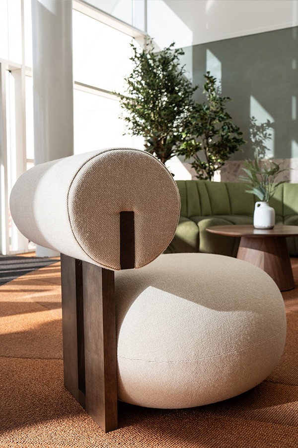 Side view of the Norr11 Hippo Lounge Chair