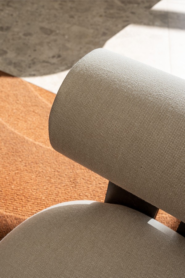 Close up of the Norr11 Hippo Lounge Chair