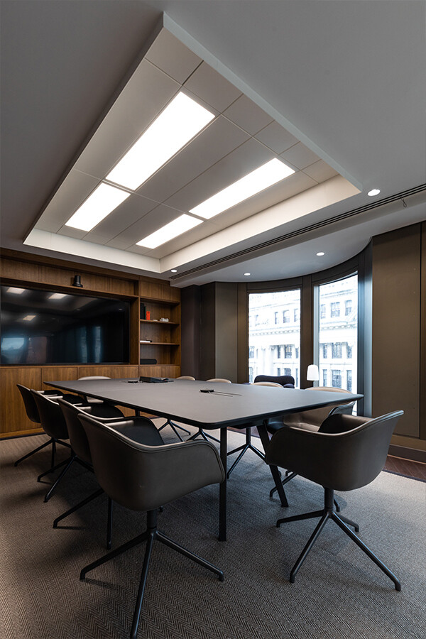 Latis Group meeting room with Muuto Fiber Armchairs