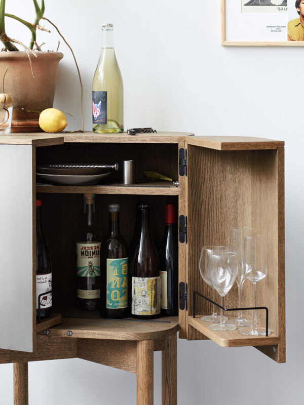 Inside the Northern Loud Bar Cabinet
